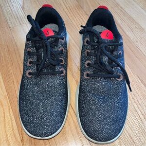 Allbird Women's Wool Runner Mizzle Dark Gray/Red Size 9